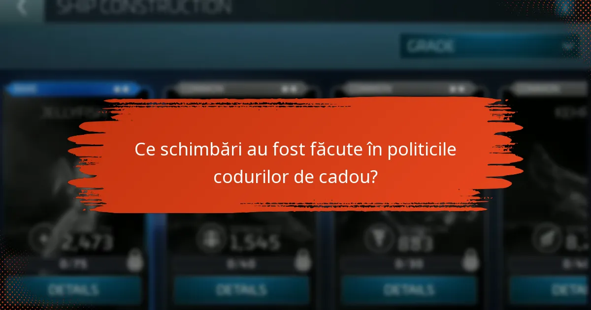 Cum se compară codurile de cadou actuale cu cele anterioare?