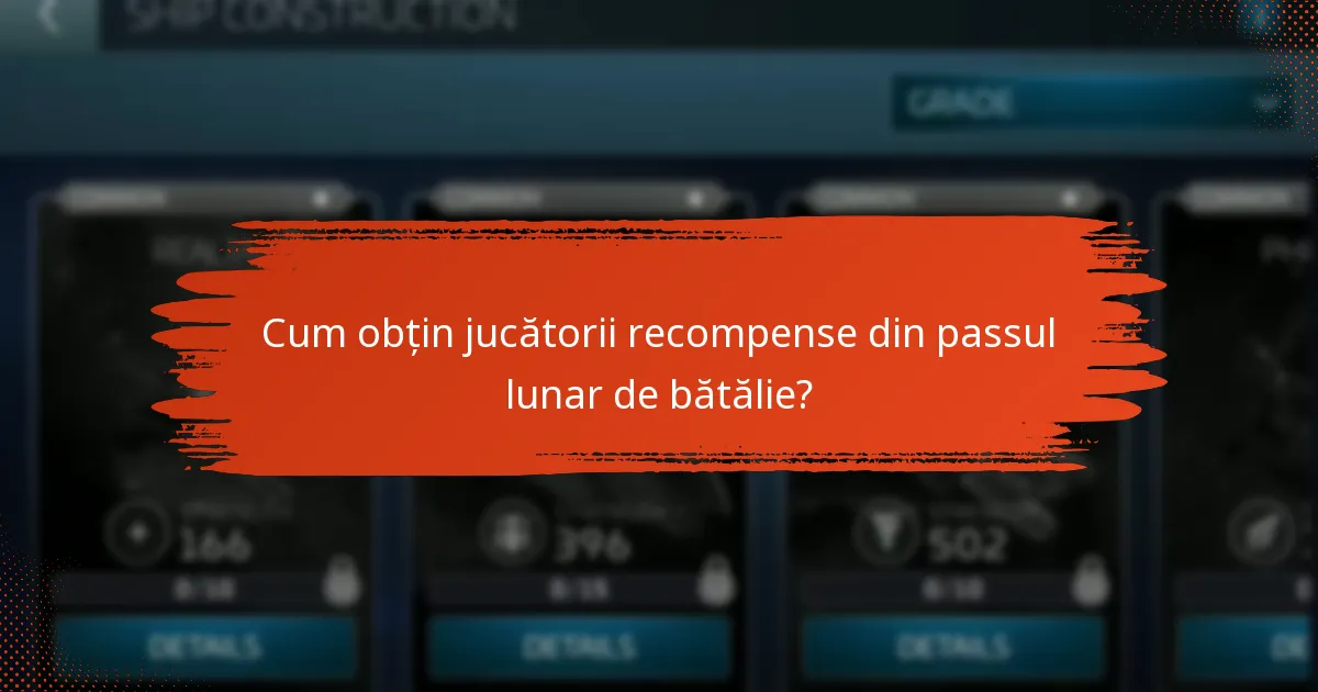 Care sunt întrebările frecvente despre passul lunar de bătălie?